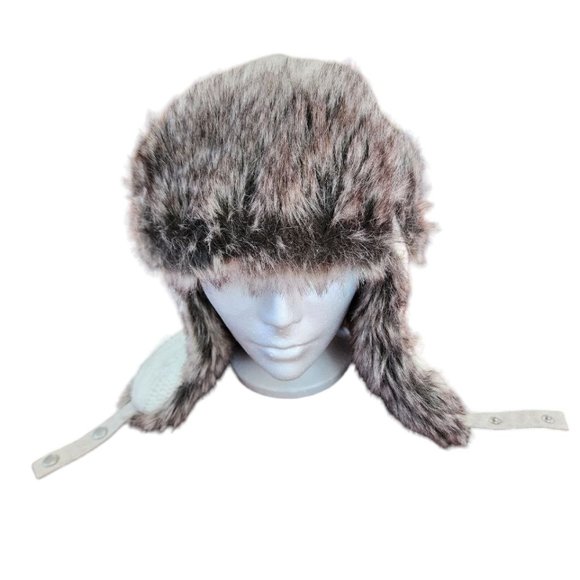 BDG Winter Hat One Size Unisex Ski Hat Faux Fur Aviator style - Picture 2 of 6